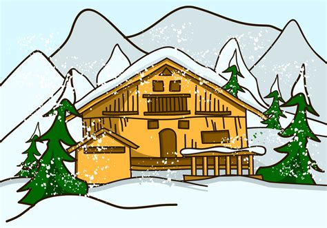 Chalet Alpin Traditionnel Art Vectoriel Chez Vecteezy