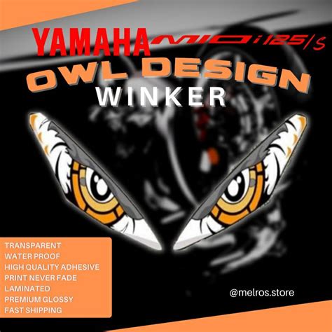 Owl Design Mio I 125 Eye Winker Transparent Yamaha Accessories