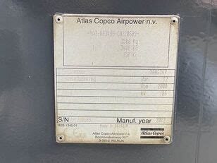 Atlas Copco Xahs Cd N Mobile Compressor For Sale Belgium Waregem