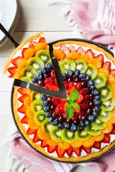 Rainbow Fruit Pizza Easy Fruit Pizza Fruit Pizza Recipe Individual