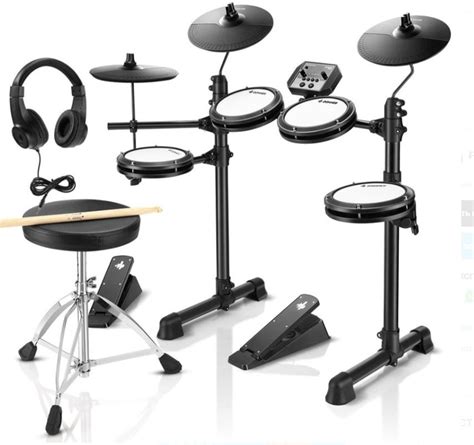 Donner Ded Electric Drum Set Drums Cymbals