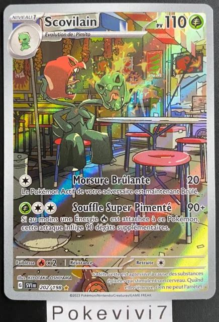 Carte Pokemon Scovilain Holo Secr Te Ev Ecarlate Et Violet Sv