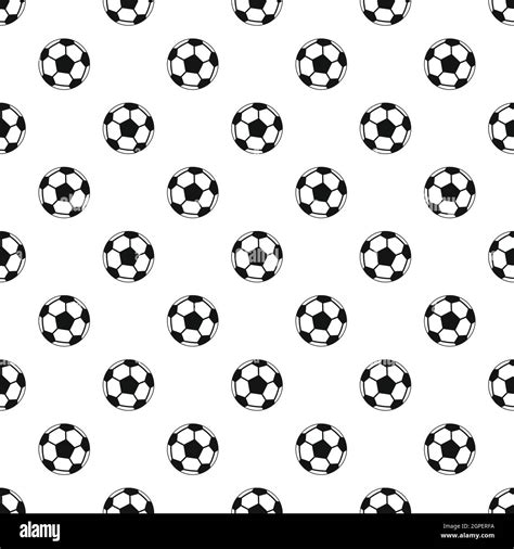 Soccer Ball Pattern Simple Style Stock Vector Image And Art Alamy