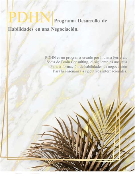 Programa De Formación en Habilidades de Negociación PDF Descarga