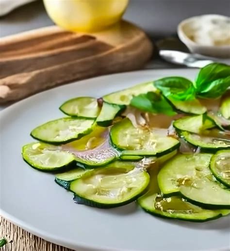 Carpaccio De Courgettes Marin Es Recette Ig Bas En Min