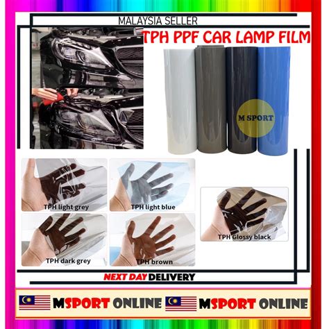 Tph Ppf Wrapping Tinted Headlamp Taillamp Fog Lamp Self Healing Paint