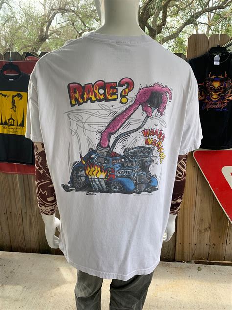 Vintage Y2K Rat Fink Rat Racing Ed Roth T Shirt Size 2XL Etsy