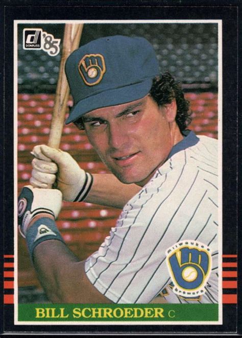 Amazon Baseball Mlb Donruss Bill Schroeder Brewers