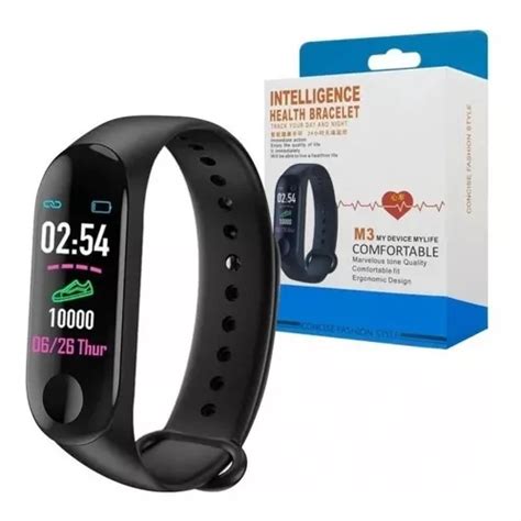 Rel Gio Pulseira M Smartband Inteligente Monitor Card Aco