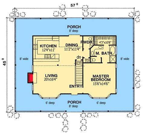 Special Wrap Around Porch First Floor Plan SDL Custom Homes