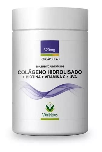 Kit 3 Biotina Hair Pele Unhas C Colag H Semente Uvas Brind Sabor Sem