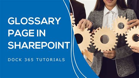 How To Create A Glossary Page In Sharepoint Tutorial Youtube