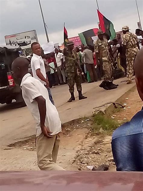 Biafra Protest In Igweocha Holds Sway Amidst Heavy Army Blockade