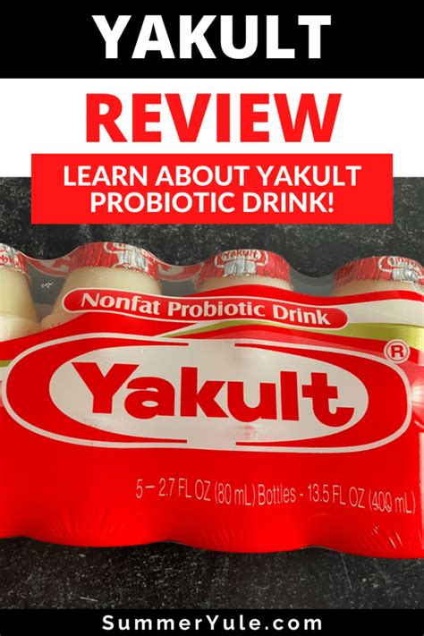 Yakult Probiotic Drink Benefits Price Ingredients More