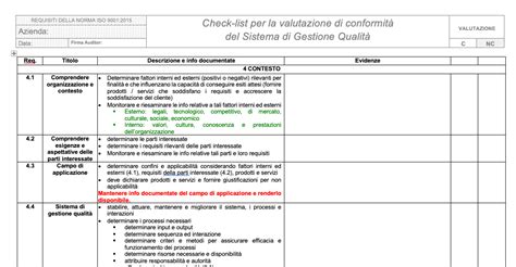 Check List Iso 9001 2015 Gesti 243 N De La Calidad Calidad Comercial