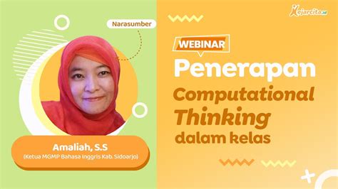 Webinar Penerapan Computational Thinking Dalam Kelas Youtube