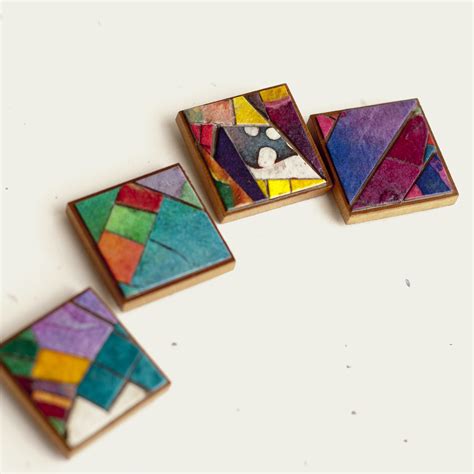 Magnets Stained Glass Handmade Paper On Luulla