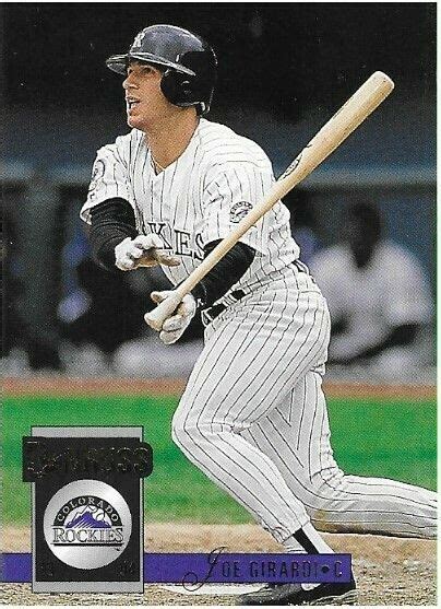 Girardi Joe Colorado Rockies Donruss Baseball Trading Card