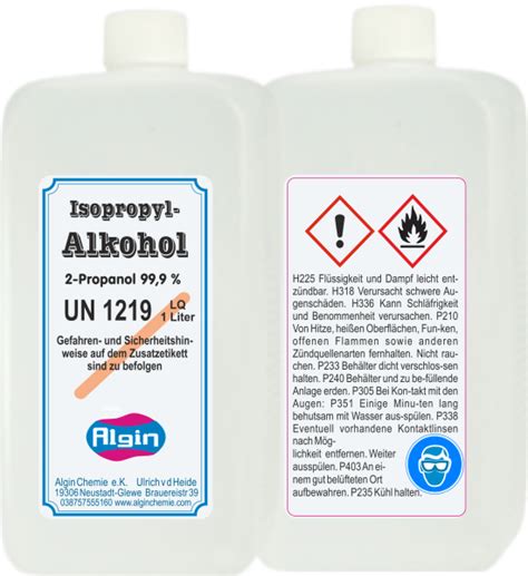 Isopropylalkohol Kaufen IPA 99 9 1L Chemikalien Online Bestellen