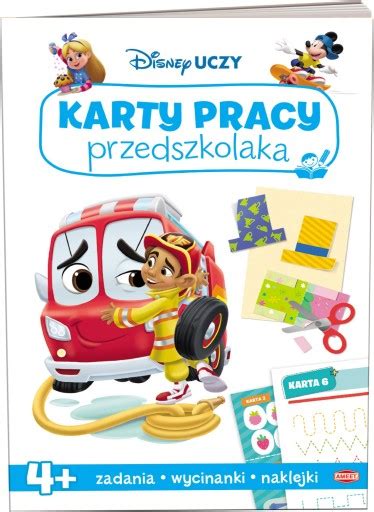 Karty Pracy Przedszkolaka Zadania Wiczenia Naklejki Disney Uczy