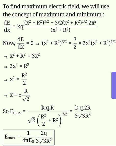 Electric Field Class 12 Derive An Expression For Electric Field