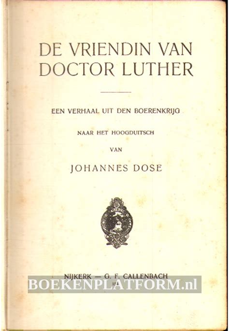 De Vriendin Van Doctor Luther BoekenPlatform Nl