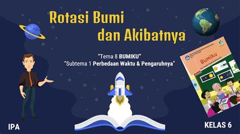 ROTASI BUMI DAN AKIBATNYA TEMA 8 BUMIKU SUBTEMA 1 PERBEDAAN WAKTU