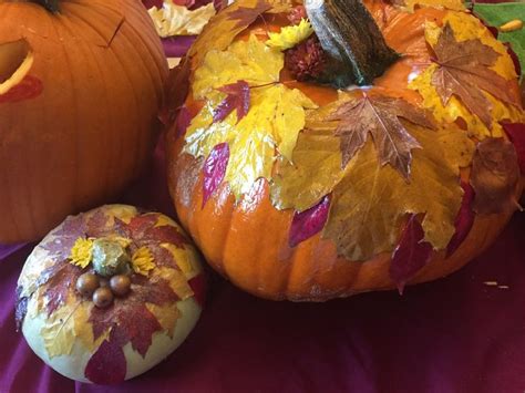 Modge Podge Leaves On Pumpkins Pumpkin Pumpkin Carving Modge