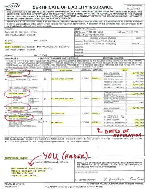 Certificate Of Liability Certificate Of Liability Newsletter Articles