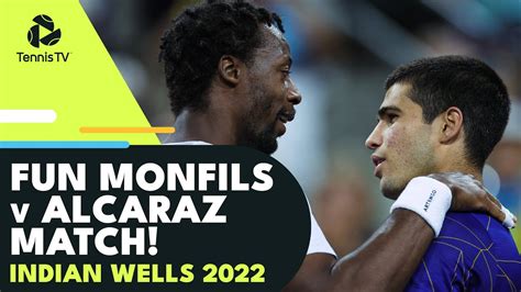 Fun Gael Monfils Vs Carlos Alcaraz Match Indian Wells 2022