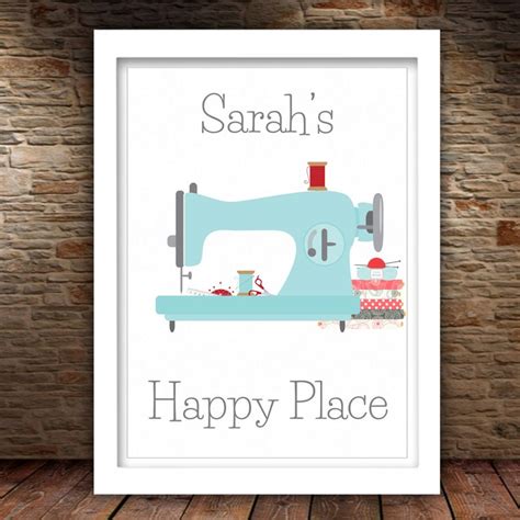 Personalized Craft Room Printable Sign Craft Room Art Home Decor Sewing