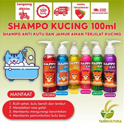 Jual Shampoo Kucing Anti Kutu Dan Jamur Bulu Rontok Wangi Anti Rontok