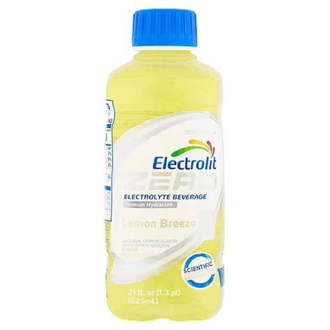 Electrolit Zero Lemon Breeze Electrolyte Beverage 21 Fl Oz