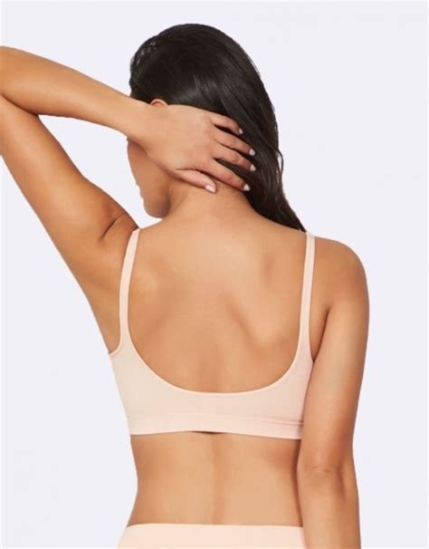 Boody Shaper Crop Bra Nude Roos Met Witte Stippen