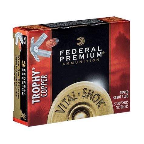 Federal Vital Shok Trophy Copper Slug Gauge Ammo Brownells