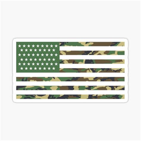 Usa Flag Camouflage Horizontal Sticker For Sale By Yoshi77 Redbubble