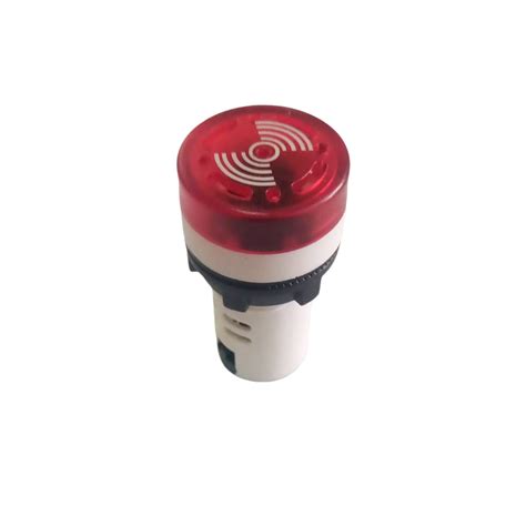 Plbm V S Sinaleiro Led Buzzer Vcc Vca Vermelho Mm Monobloco