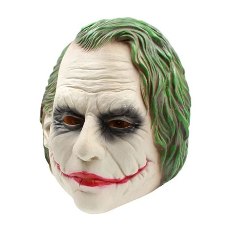 Horror Joker Batman Mask Clown Costume Cosplay Movie Adult Party