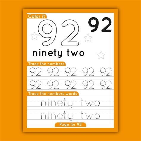 Premium Vector Number Tracing Worksheet For Toddlers