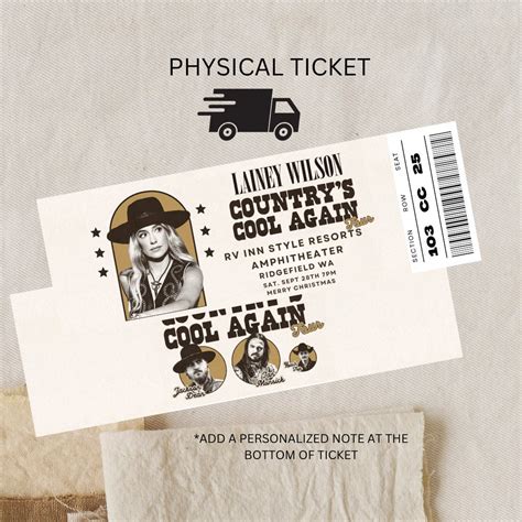 Lainey Wilson Ticket Countrys Cool Again Tour Lainey Wilson Tour