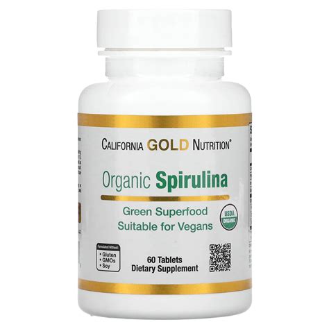 California Gold Spirulina Mg Nutrition Organic Super Green