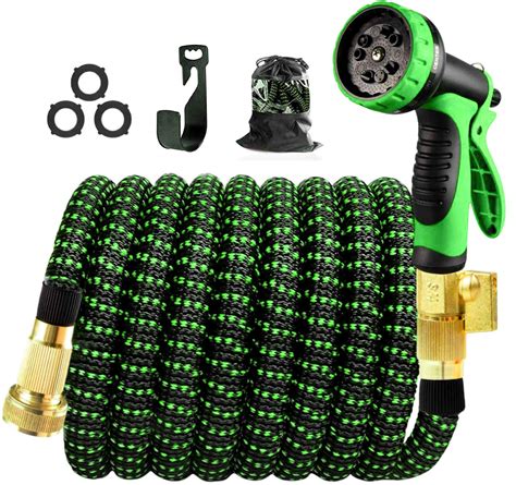 Buy 100ft Expandable Garden Hose With Triple Layer Latex Core 34