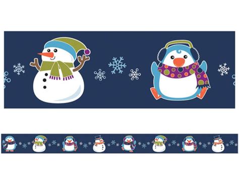 Winter Fun Straight Bulletin Board Borders | mysite