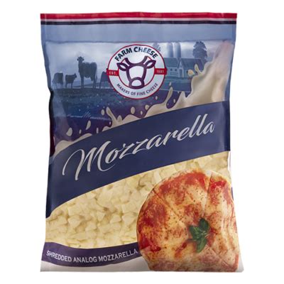 mozzarella premium shredded farm cheese