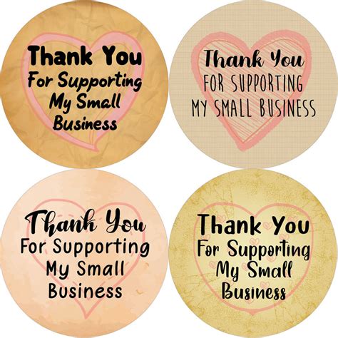 Small Business Thank You Stickers Series 1 (10-Sheet) – Creanoso