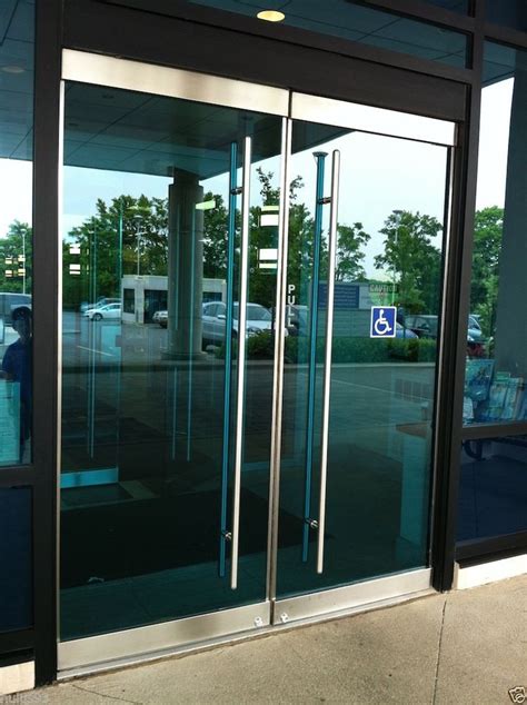 Stainless Steel Entry Entrance Store Front Frameless Glass Door Pull