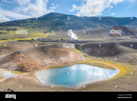 View Of Krafla Geothermal Power Plant On Iceland Stock Photo Alamy