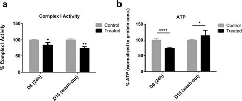 Effects Of Rotenone On Complex I Activity And ATP Levels A Complex I