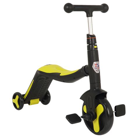 Top Gear 3 In 1 Ride On Scooter Black And Yellow Buy At Best Price From Mumzworld