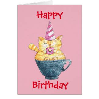 Ginger Cat Birthday Cards - Greeting & Photo Cards | Zazzle